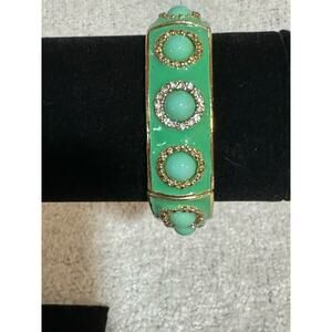 Talbots Candy Coated Enameled Stretchy Bracelet with Rhinestones